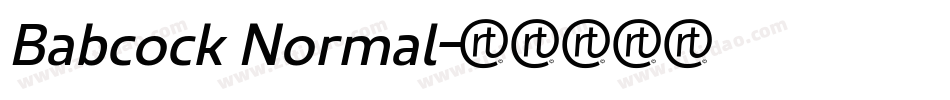 Babcock Normal字体转换